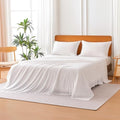 Amazon Basics Jersey Knit 4-Piece Sheet Set, Wrinkle Free and Easy