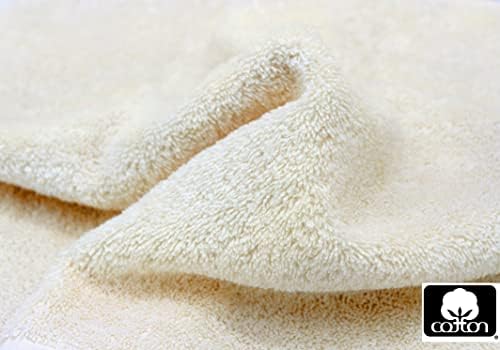 COTTON CRAFT Ultra Soft 6 Piece Towel Set - 100% Cotton Towels - Ivory