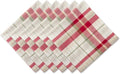 DII Orchard Plaid Collection Linen Tabletop Essentials, Napkin Set