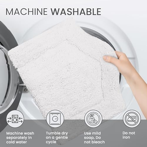 Home Weavers 100% Cotton Tufted Waterford Collection, Extra Soft and