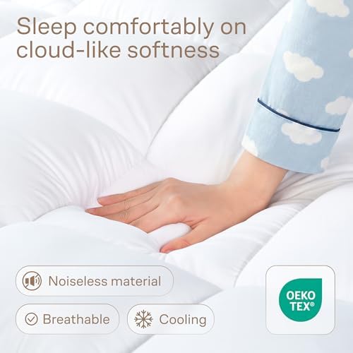 Ultra Soft & Cooling Mattress Topper - Queen Size