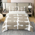 Feelyou Kids Geometric Duvet Cover 100% Cotton King Size