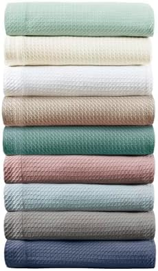 Madison Park 100% Egyptian Cotton King Size Bed Blanket for Summer