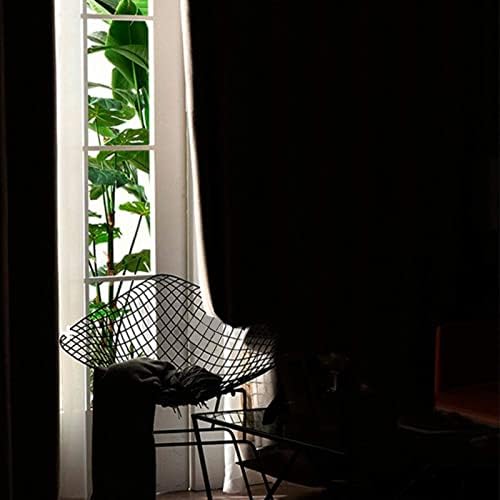 Yakamok 72 Inches Light Beige Rod Pocket Blackout Curtains for Bedroom