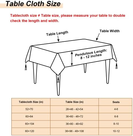 Loom and Mill Jacquard Rectangle Tablecloth 52 x 70 Inches, Light