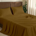 NON Sticky cotton 4 Piece Premium Egyptian Cotton Full Bed Sheet Set