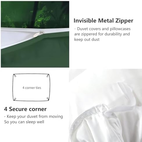Duvet Cover Twin Size, Reversible King Duvet Cover Set with