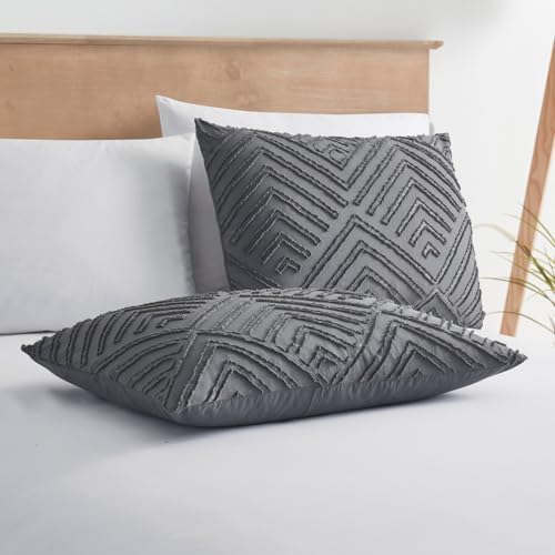 Hearth & Harbor Boho Duvet Cover Twin - Boho Bedding Grey Duvet Cover