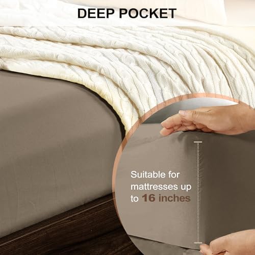 FreshCulture Queen Fitted Sheet - Hotel Quality, Ultra Soft &