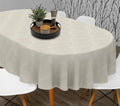 Elegant Oval Tablecloth - Water-Resistant, Fade-Resistant, Reusable