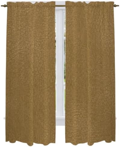 Vintage Brown Kitchen Curtain for Berdoom Living Room Cafe 72 Inch