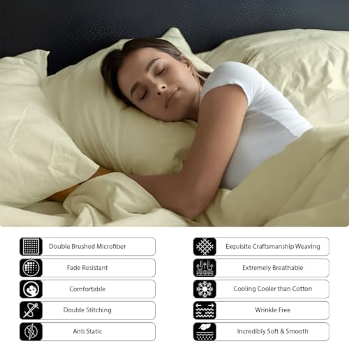 Shreem Linen Full Sheet Set – Super Soft and Double Brushed Microfiber
