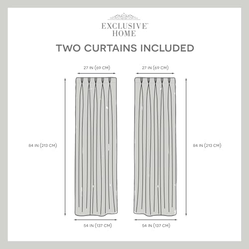 EXCLUSIVE HOME Curtains Chateau Light Filtering Pinch Pleat Curtain