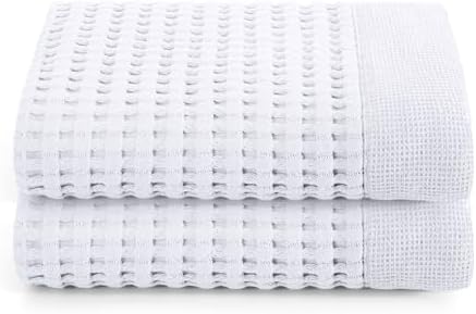 GILDEN TREE Waffle Hand Towels for Bathroom Quick Dry Large Luxury