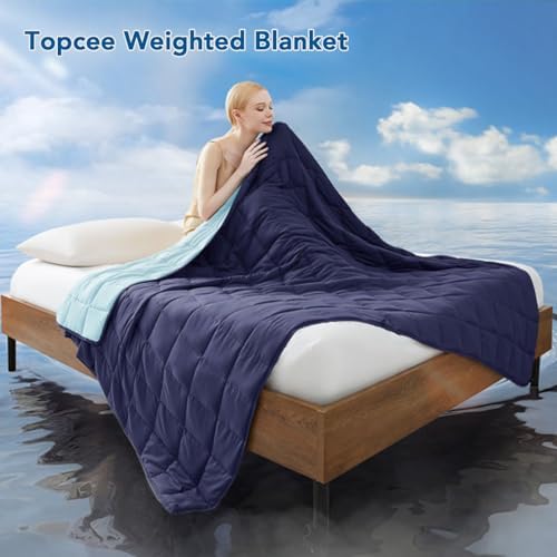 Topcee Weighted Blanket for Adults (20 lbs, 60" x 80") Queen Size Soft