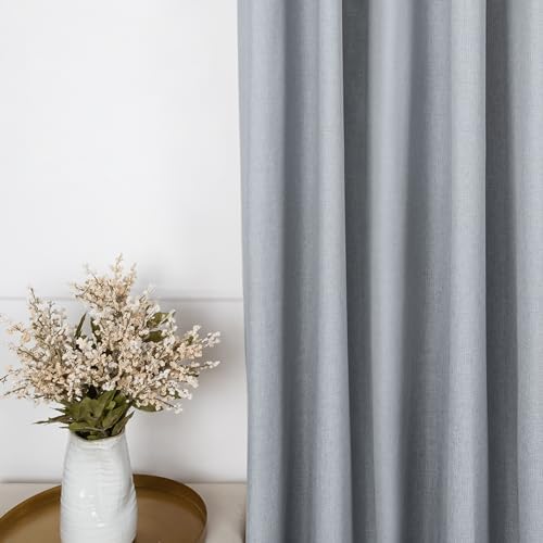 Home Fashion Max Total Blackout Set of 2 Linen Textured Curtains