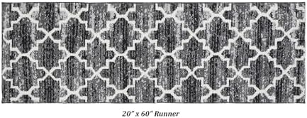 Better Trends Savio Collection 20" x 60" Runner, Non Slip Bath Mat &