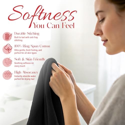 RIVERSIDE 60-Pack Cotton Washcloths – Soft & Absorbent Face Towels