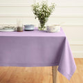 Solino Home Cotton Linen Rectangular Tablecloth Lavender Woven, 58 x
