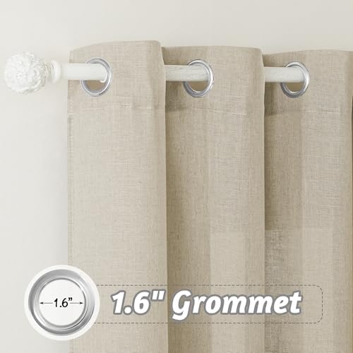 RYB HOME Sheer Curtains 84 inches Length for Living Room Bedroom