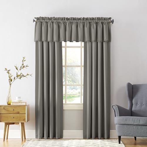 Sun Zero Barrow Energy Efficient Rod Pocket Curtain Panel Pair