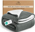 Twin Sherpa Blanket 60x80 Guest Bedroom Grey