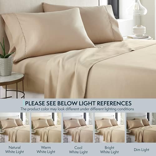 HC Collection King Pillow Cases Set of 2- Microfiber, Extra Soft
