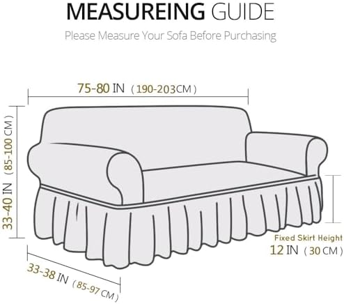 NICEEC Coffee Couch Covers for Sofa Cover Universal Slipcovers with