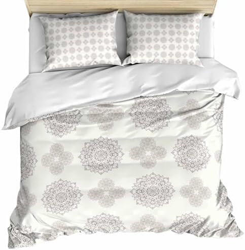 Vintage Bohemia Bedding 3 Piece Duvet Cover Set Full Size, Gray