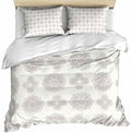 Vintage Bohemia Bedding 3 Piece Duvet Cover Set Full Size, Gray