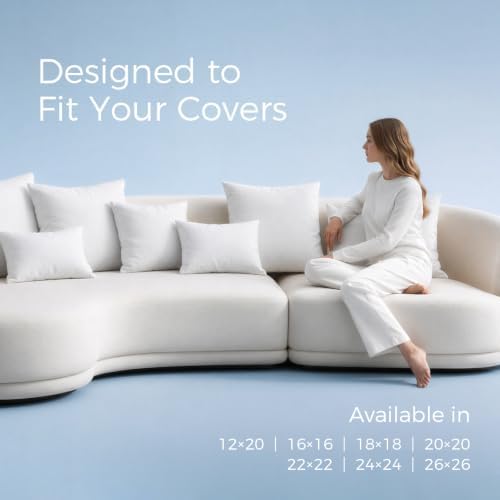Phantoscope Throw Pillow Inserts Decorative Throw Pillows 20x20 Inch