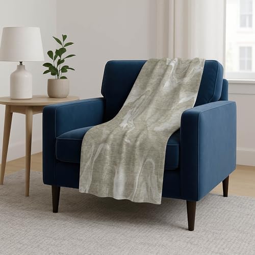 Addison Rugs ASB802 Taupe 50" x 70" Oversized Sherpa Throw Blanket