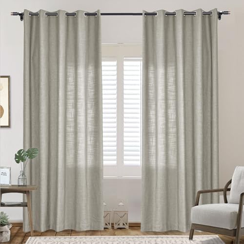 Frelement Light Filtering Privacy Protection Curtains for Living Room