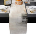 Brown Black Abstract Table Mats Set of 6 with Table Runner 90 Inches