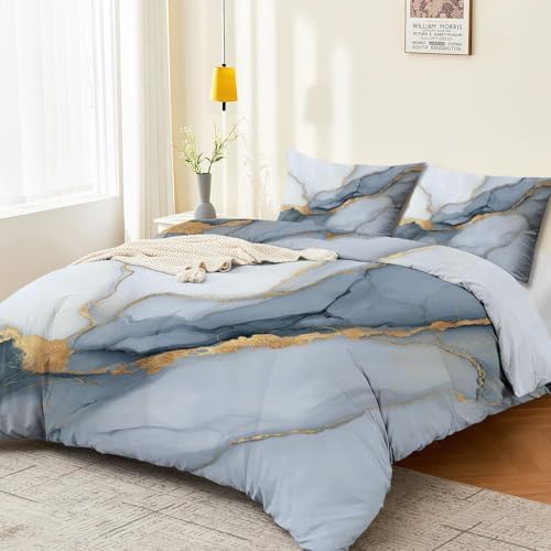 Soft Duvet Cover Queen Size 90" x 90" - Abstract Agate Texture