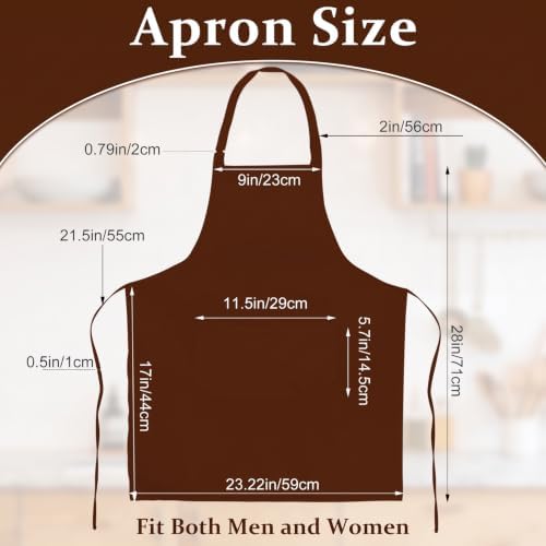 12Pack Bib Apron,Aprons with 2 Pockets,Aprons Bulk,23.2 x 28 Inch