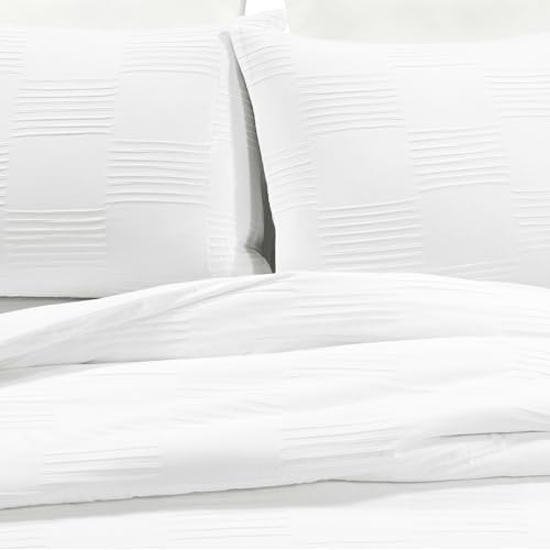 Lush Decor Sorano Chambray Textured Jacquard Cotton Duvet Cover