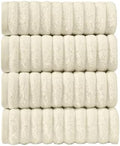 Elegant Comfort Luxury 100% Turkish Cotton Corduroy Ribbed 4 Pack Hand