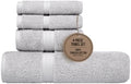 Luxury Bath Towels Set of 4 - Quick Dry & 100% Cotton 100% Cotton