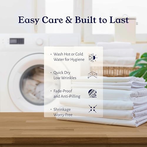 Luxury 4 Piece Premium Hotel Quality Smooth & Soft Bedding Sheet Set