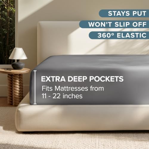 Bare Home Deep Pocket Fitted Sheet