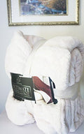 Ultimate Sherpa Reversible Throw / Super Luxurious Plush Blanket