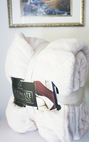 Ultimate Sherpa Reversible Throw / Super Luxurious Plush Blanket