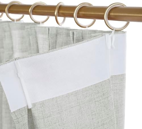 2 Panels Light Filtering Pinch Pleated Curtains, 108 Inches Long