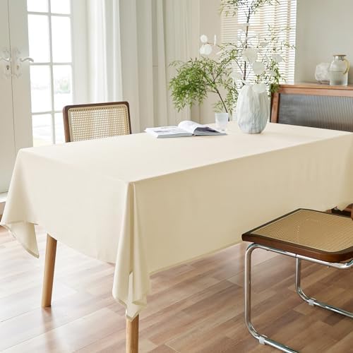 AUSSPVOCT Textured Table Cloth Rectangle 52x70 Inch for Home Kitchen