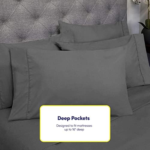 King Size Deep Pocket Sheet Sets – 6-piece Extra Deep Pocket Bed