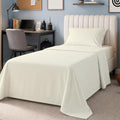 SUPREME ELEGANCE 100% Cotton Sheets Twin Size Bed Set, Percale, Fresh