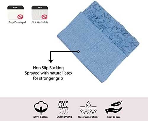 Home Weavers Modesto Collection 100% Cotton Tufted Bath Rugs, Extra