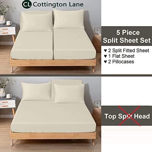 Split California King Sheets Sets For Adjustable Beds - California