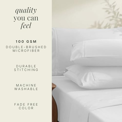 Hearth & Harbor Extra Deep Pocket Sheets - Fits Mattress 18-24 Inches
